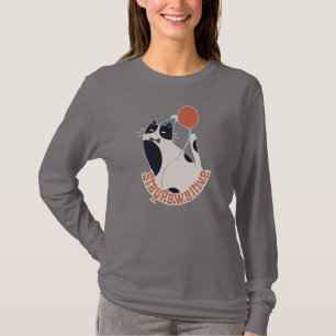 T-shirt Chemise femme manches longues Stay Pawsitive Tuxed