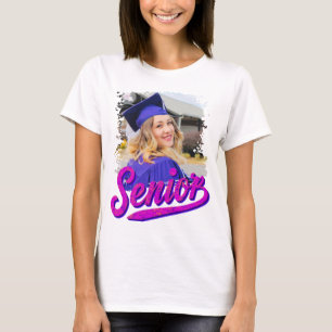 T-shirt Chemise femme photo personnalisée senior