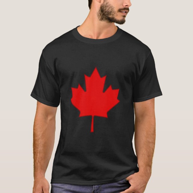 T-shirt Chemise Feuille d'érable du Canada (Devant)