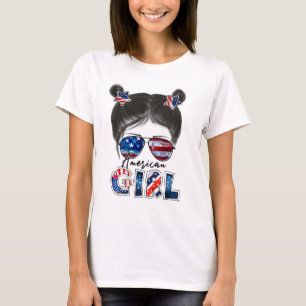 T-shirt Chemise fille américaine