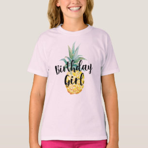 T-shirt Chemise fille Anniversaire ananas