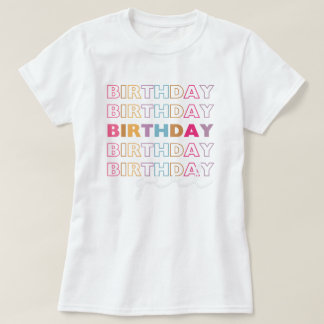 T-shirt Chemise fille anniversaire, Chemise fête d'anniver