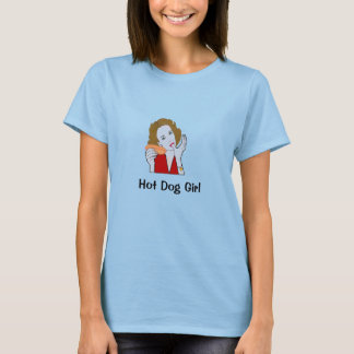 T-shirt Chemise fille chien chaud