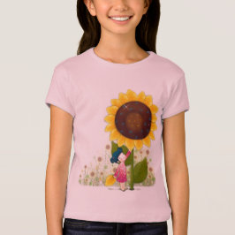 T-Shirt Chemise fille tournesol
