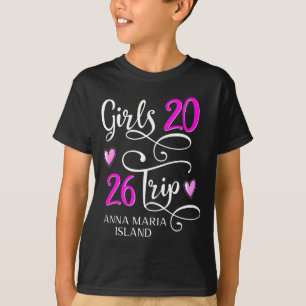T-shirt Chemise Filles Voyage Groupe de vacances Île Maria