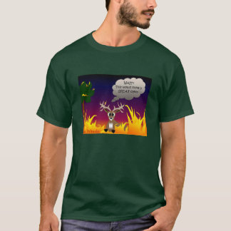 T-shirt Chemise flamboyante de cerfs communs