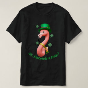 T-shirt Chemise Flamingo Saint-Patrick   Irlandais Mignon 