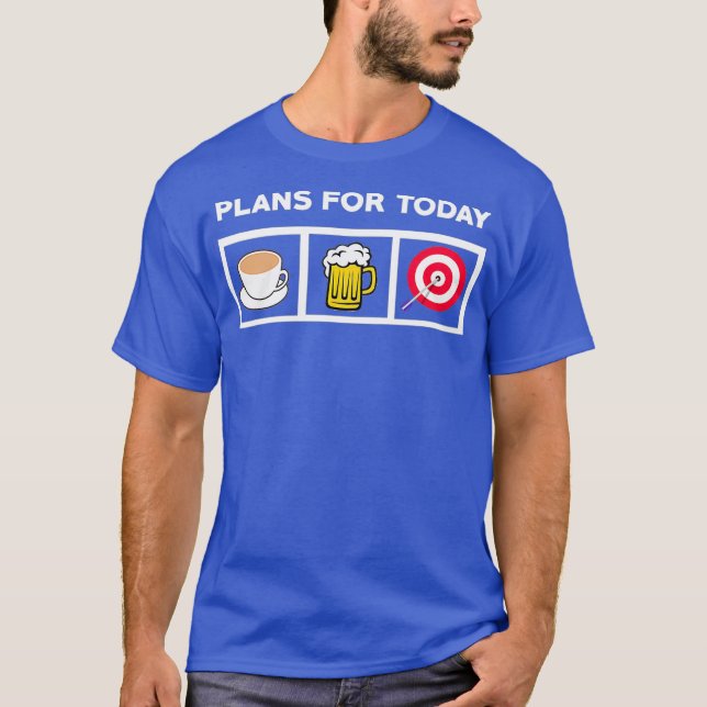 T-shirt Chemise fléchettes - Plans Pour Aujourd'Hui Dessin (Devant)