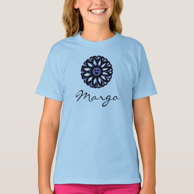 T-shirt Chemise Fleur Souriante Margo (Devant)