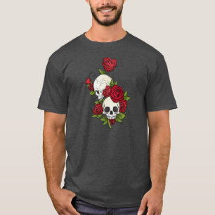 T-shirt Chemise florale de Skulls Dia de los Muertos  