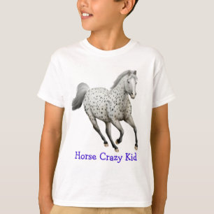 T-shirt Chemise folle d'enfant de cheval d'Appaloosa