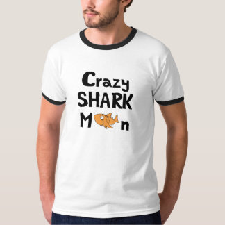 T-shirt Chemise folle d'homme de requin pour le ballot