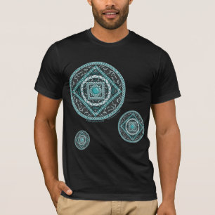 T-shirt Chemise foncée pour hommes à motif mandala du Vers