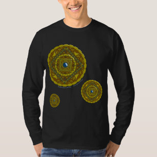 T-shirt Chemise foncée pour hommes Mandala Capricorne