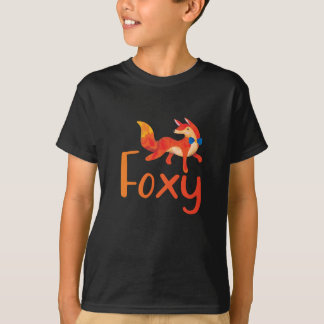 T-shirt Chemise Foxy élégant avec Chemise Fox Illustrée