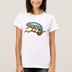 T-shirt Chemise fraîche de culture de caméléon de panth