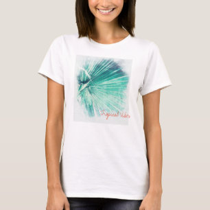 T-shirt Chemise Funky Tropical Vibes Palmier Feuille T-Shi