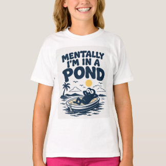 T-shirt Chemise Funny Frog Mentalement Je Suis Dans Un Éta