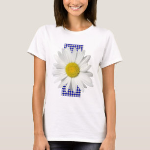 T-shirt Chemise gaie de marguerite blanche