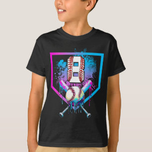 T-shirt Chemise garçons Baseball Drip 8e anniversaire Mais