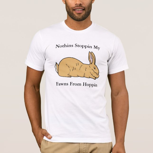 T-shirt Chemise géante flamande de lapin de faon (Devant)