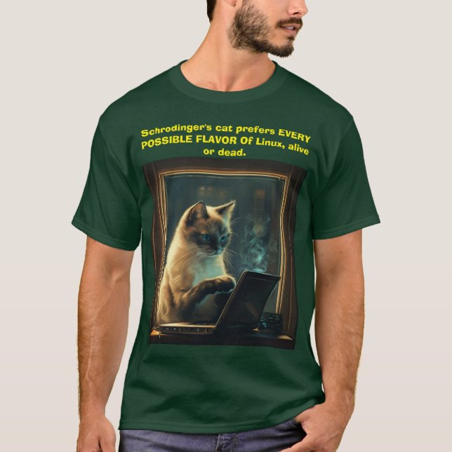 T-shirt Chemise geek Schrödingers (Devant)