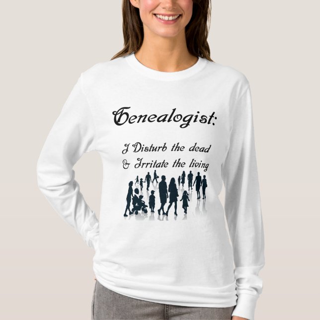 T-shirt Chemise généalogiste drôle (Devant)