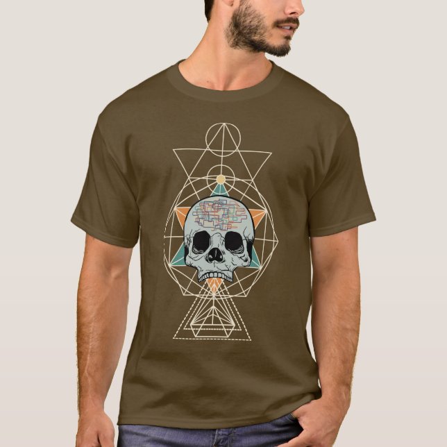 T-shirt Chemise géométrique de l'industrie graphique de (Devant)