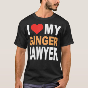 T-shirt Chemise Ginger - J'Aime Mon Avocat Ginger Funny Re