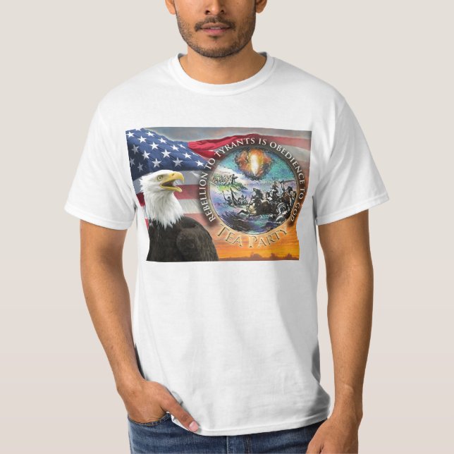 T-shirt Chemise Glenn Beck Tea Party (Devant)