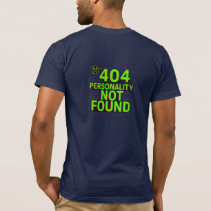 T-shirt Chemise Glitchy Erreur – Personnalité 404 introuva