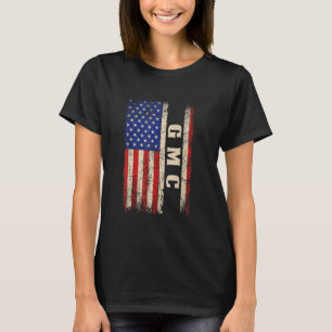 T-shirt Chemise GMC Nom de Famille GMC Nom Drapeau América