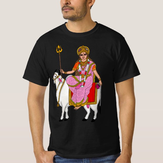 T-shirt Chemise Goddess Shailputri (Devant)