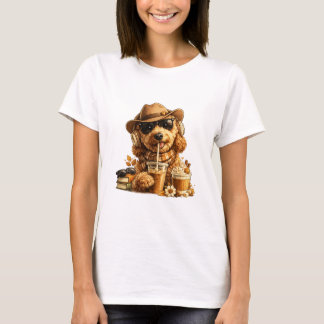 T-shirt Chemise Goldendoodle Café