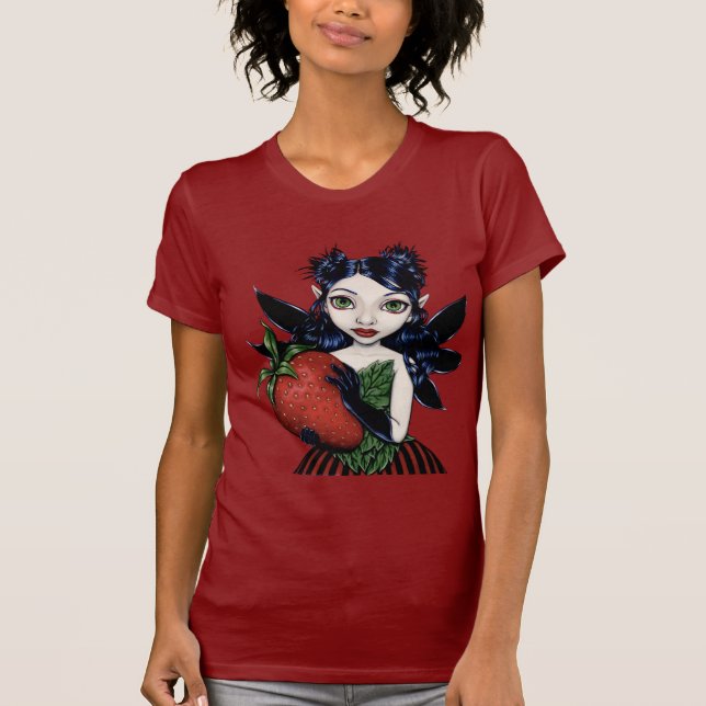 T-shirt Chemise gothique féerique de fraise (Devant)