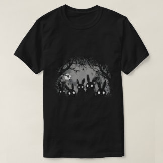 T-shirt Chemise Gothique Grunge Forêt de Lapins Flippants