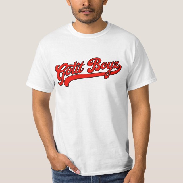 T-shirt Chemise Gotit Boyz Rouge (Devant)