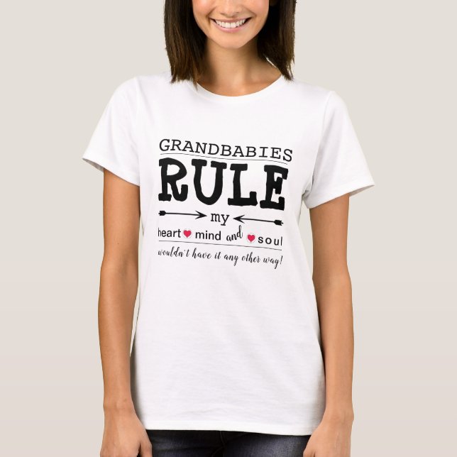 T-shirt Chemise grand-parente "Les petits-enfants ont la r (Devant)