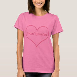 T-shirt Chemise Grandma Fière, Rose