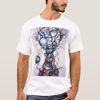 T-shirt Chemise graphique avec arbre d'art neurographique