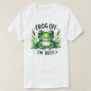 T-shirt Chemise graphique avec citation Grenouille imperti