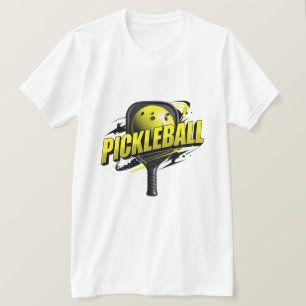 T-shirt Chemise Graphique de Pickleball en Gras Typograp