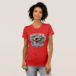 T-shirt Chemise graphique Night Crew Raton Laveur Graffiti