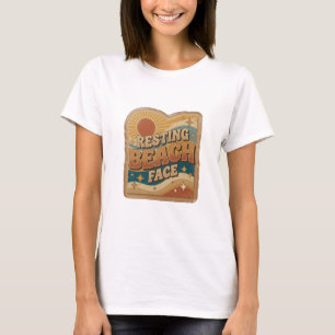 T-shirt Chemise graphique Snappy Orange RESTING BEACH FACE