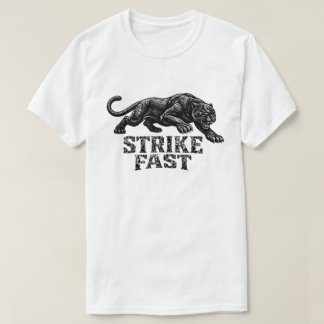 T-shirt Chemise graphique « Strike Fast » Panther – Féroce
