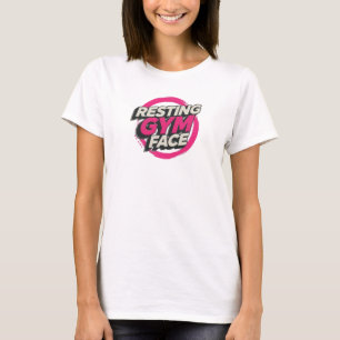 T-shirt Chemise graphique Tee à motif FACE DE GYM AU REPOS