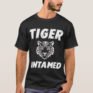 T-shirt Chemise graphique Tigre indompté – S Animal sauvag