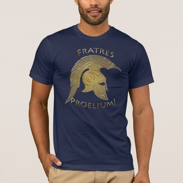 T-shirt Chemise grecque Trojan d'or de guerrier de (Devant)
