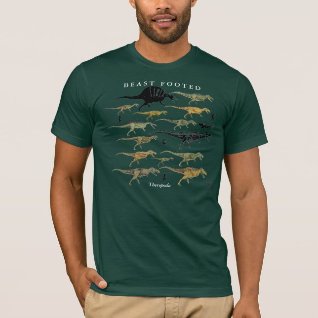 T-shirt Chemise Gregory S. Paul de dinosaure de Theropoda (Devant)
