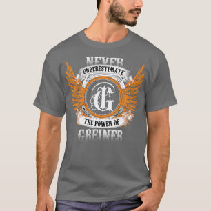 T-shirt Chemise Greiner N'A Jamais Sous-Estimé La Puissanc